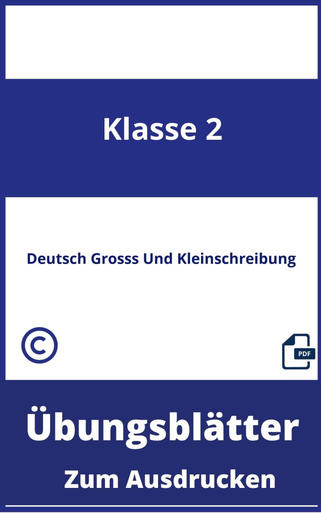 Übungsblätter Groß Und Kleinschreibung 3.Klasse