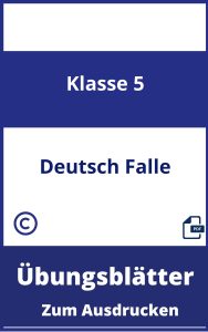 Übungsblätter Deutsch 5. Klasse Fälle