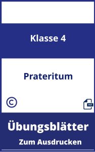 Übungsblätter Präteritum 4. Klasse